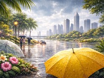 Hoki, Cuaca Surabaya Hari Ini Hujan Saat Imlek