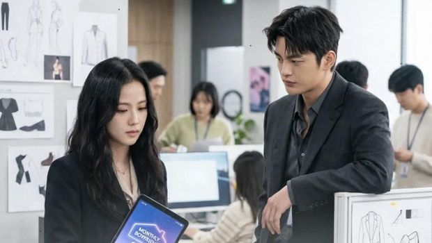 Jisoo BLACKPINK dan Seo In Guk Penampilan Jisoo BLACKPINK dan Seo In Guk dalam drama Korea Boyfriend On Demand.
