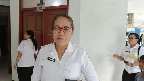 Kadinkes NTT, Iin Andriani, saat diwawancarai di Kupang, Jumat (9/1/2026). (Simon Selly/detikBali)