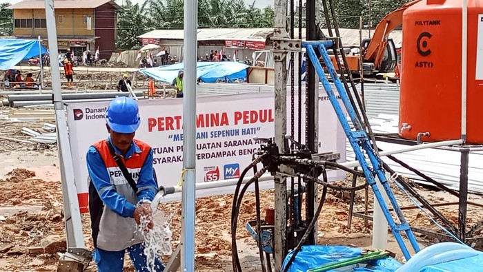 Korban Bencana di Aceh Dapat Akses Air Bersih dari Sumur Bor