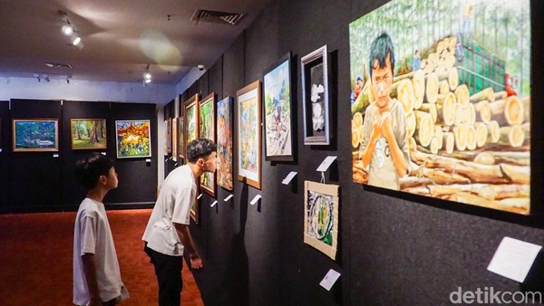 Pameran Lukisan Bertema Lingkungan Hadir di Perpustakaan Nasional