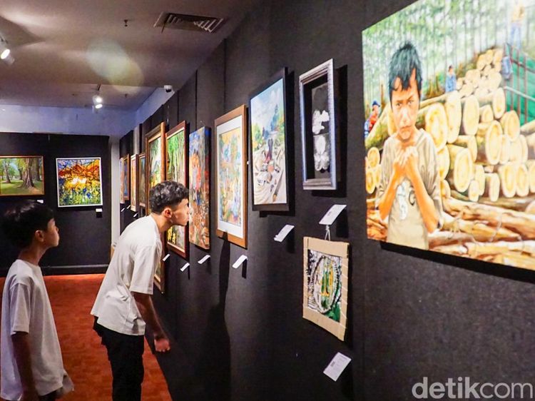Pameran Lukisan Bertema Lingkungan Hadir di Perpustakaan Nasional