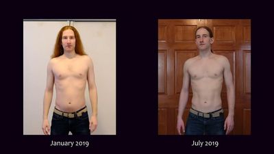 Potret Transformasi Pria yang Push-up 100 Kali Tiap Hari selama Setahun