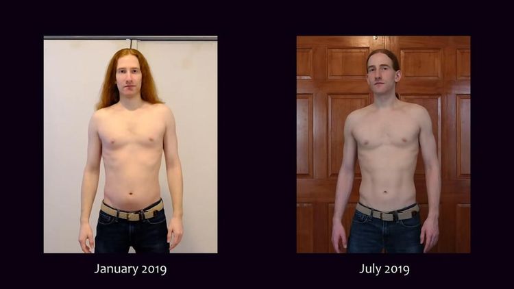 Potret Transformasi Pria yang Push-up 100 Kali Tiap Hari selama Setahun