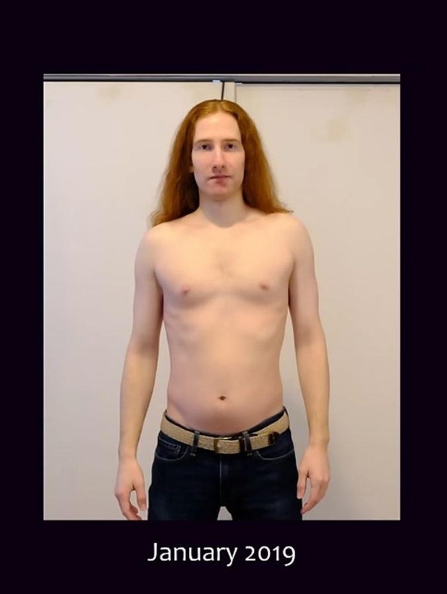 Potret Transformasi Pria yang Push-up 100 Kali Tiap Hari selama Setahun