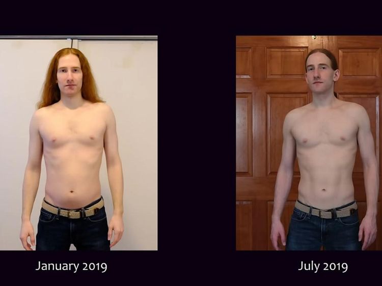 Potret Transformasi Pria yang Push-up 100 Kali Tiap Hari selama Setahun