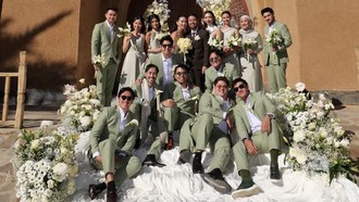 Potret Selebritas Hadiri Rangkaian Pernikahan Ranggaz Laksmana di Maroko