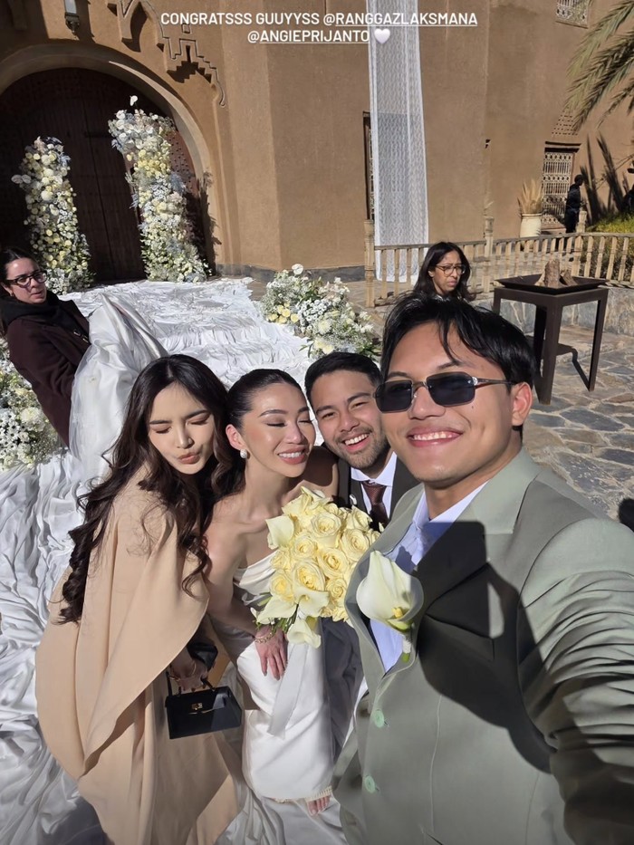 Potret Selebritas Hadiri Rangkaian Pernikahan Ranggaz Laksmana di Maroko