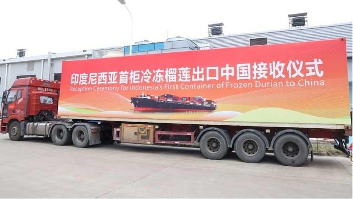 RI Ekspor Durian Beku ke China