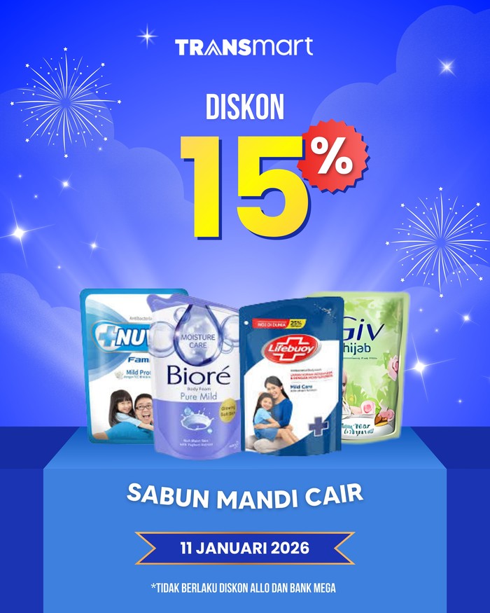 Buruan ke Transmart Full Day Sale, Sabun Mandi Diskon Jadi Murah Banget