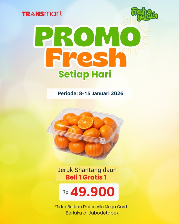 Buah-buahan Banting Harga! Jadi Murah Meriah di Transmart Full Day Sale