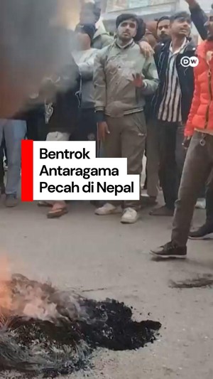 Video: Bentrok Antaragama Pecah di Nepal gegara Masjid Dirusak