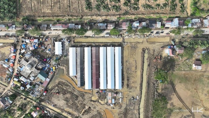 Hunian Sementara (huntara) di Aceh Tamiang