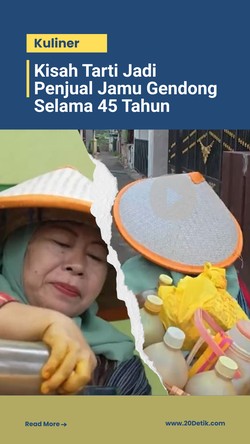 Video Wanita Ini Sudah Jual Jamu Gendong Selama 45 Tahun