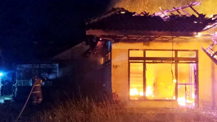 Kebakaran rumah di Kawali Ciamis