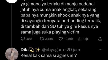 Awalnya serius bahas seseorang, ujung-ujungnya malah jadi obrolan absurd yang bikin ngakak. Foto: X.com