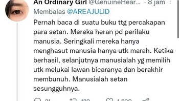 Curhatan filosofis panjang lebar, dijawab singkat tapi nyeletuknya tak terduga. Foto: X.com