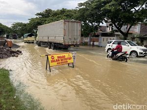 Pantura Pati Kebanjiran Pagi Ini Imbas Kali Widodaren Meluap