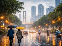 Cuaca Hari Ini, Surabaya Disambut Hujan Ringan