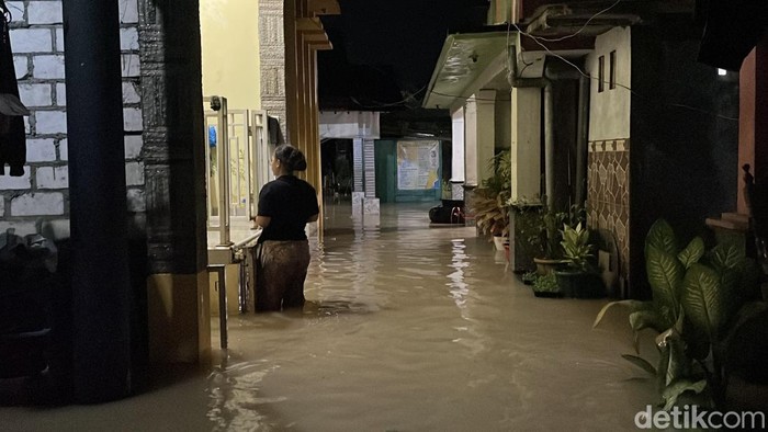 Kondisi genangan banjir di Desa Doropayung Kecamatan Juwana, Pati, Minggu (11/1/2026).