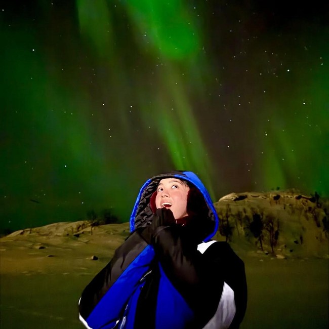 Saat Lyodra Dibuat Terpukau Melihat Indahnya Aurora