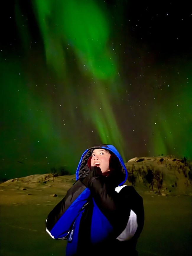 Saat Lyodra Dibuat Terpukau Melihat Indahnya Aurora