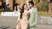Mahalini terlihat elegan mendampingi Rizky Febian yang menjadi groomsmen Ranggaz Laksmana. (Foto: Instagram @mahaliniraharja)