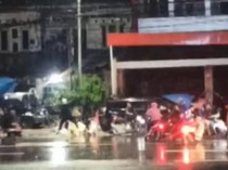 10 Anggota Geng Motor Serang Warga-Polisi di Pos Lantas Maros Ditangkap