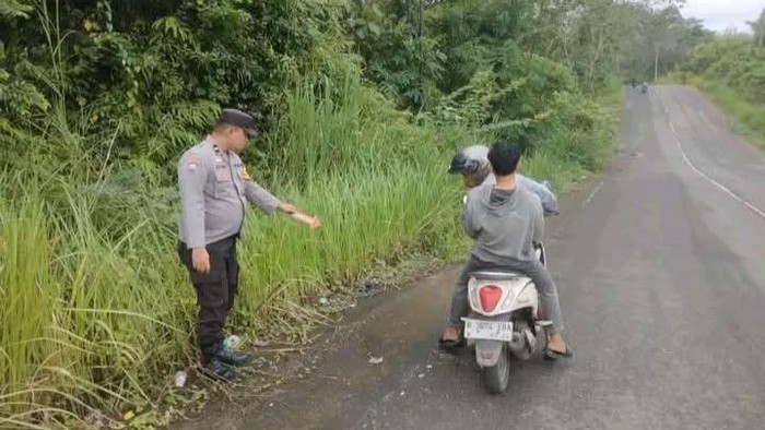 Polisi saat olah TKP begal di Lubuklinggau