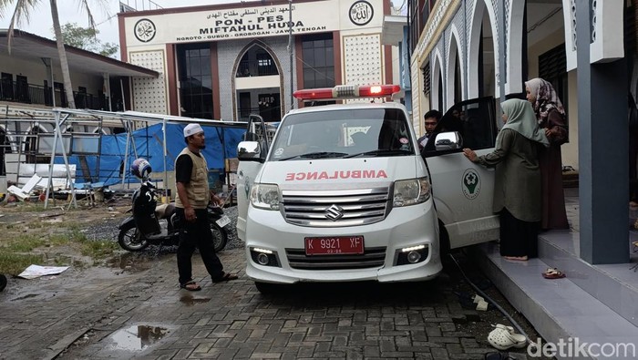 Suasana di Ponpes Miftahul Huda, Desa Ngroto, Kecamatan Gubug Kabupaten Grobogan pada Minggu (11/1/2025).
