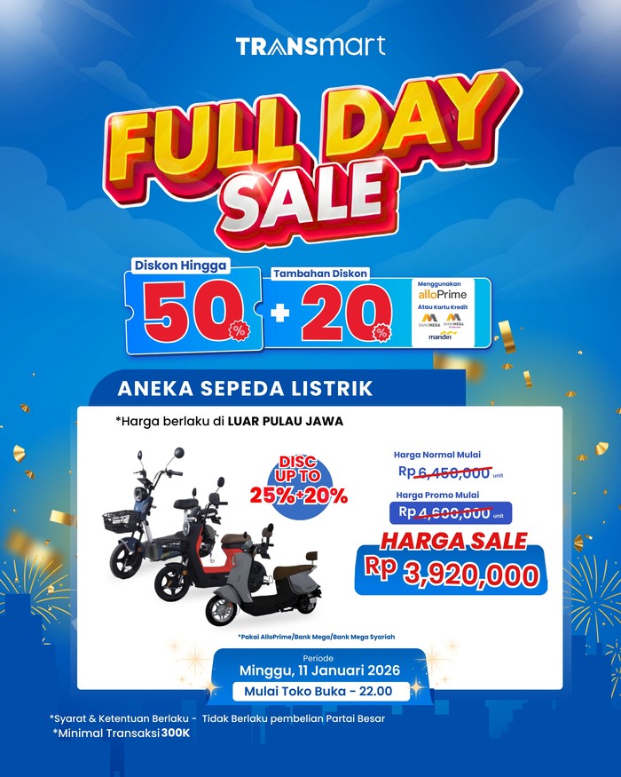 Full Day Sale Transmart Medan Fair Tawarkan Potongan hingga 70%