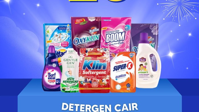 Banjir Diskon! Deterjen Cair Murah Meriah di Transmart Full Day Sale