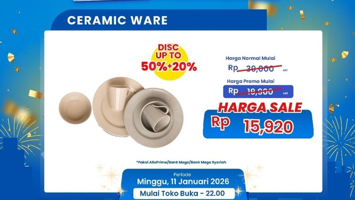 Beli Alat Makan Lebih Murah di Transmart Full Day Sale!