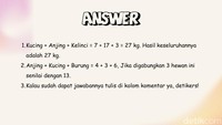 Ini dia jawabannya. Gimana, berhasil? Soal nomor tiga coba jawab di kolom komentar ya! (Foto: Daffa Ghazan/detikHealth)