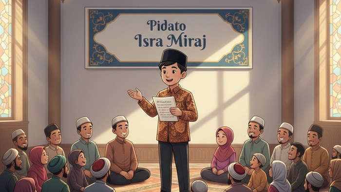 7 Contoh Pidato Isra Miraj untuk Anak SD yang Singkat dan Mudah Dihafal