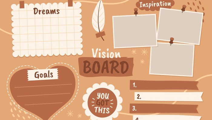 Ilustrasi vision board