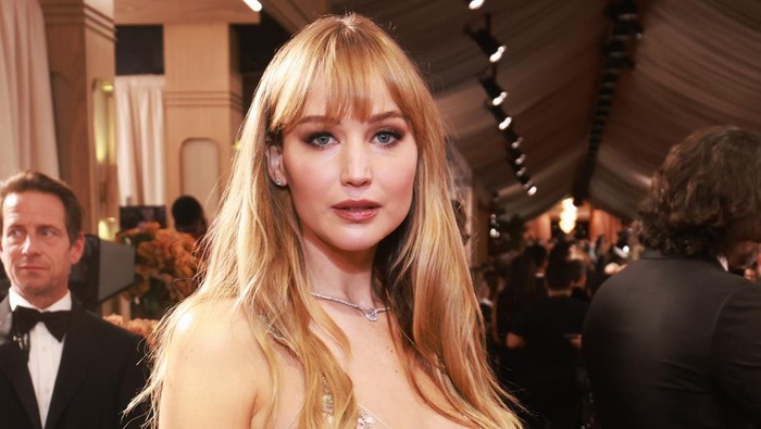 Jennifer Lawrence at the 83rd Annual Golden Globes held at The Beverly Hilton on January 11, 2026 in Beverly Hills, California. (Photo by Chad Salvador/2026GG/Penske Media via Getty Images)