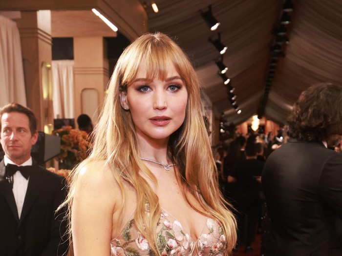 Jennifer Lawrence at the 83rd Annual Golden Globes held at The Beverly Hilton on January 11, 2026 in Beverly Hills, California. (Photo by Chad Salvador/2026GG/Penske Media via Getty Images)