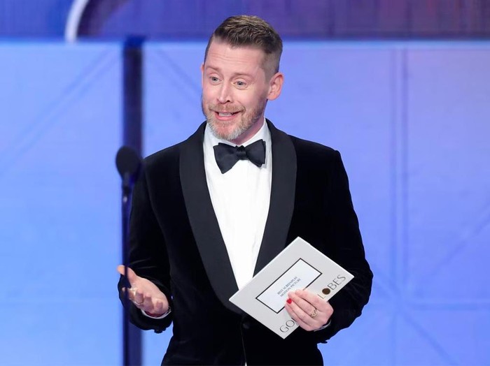 Macaulay Culkin di Golden Globes 2026