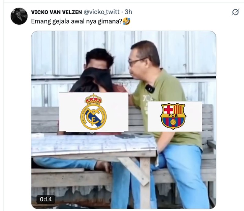 Meme Madrid Dikalahkan Barca