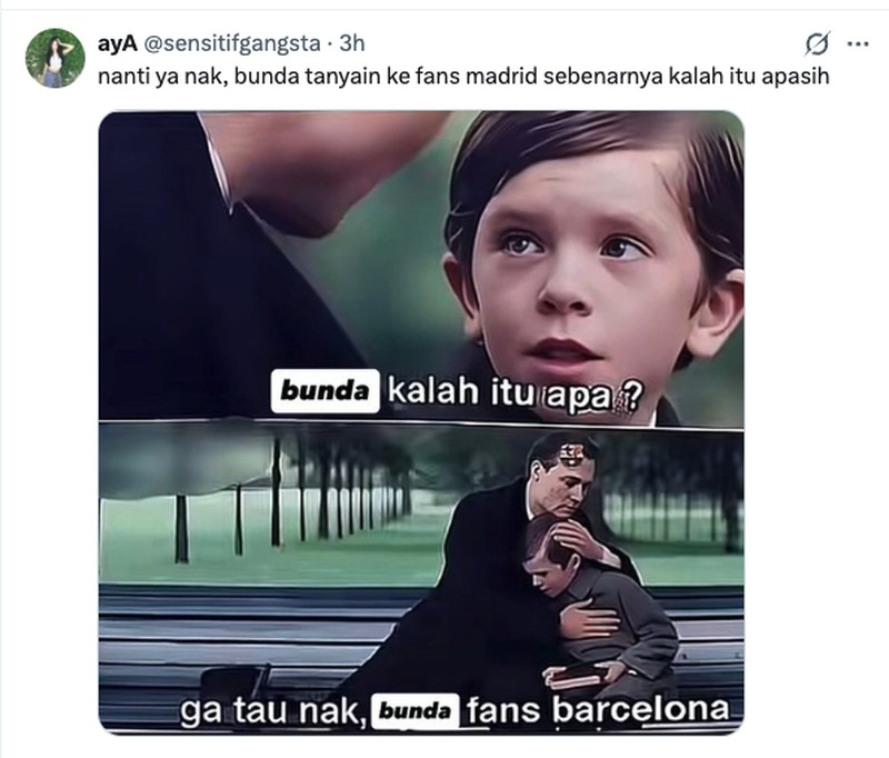 Meme Madrid Dikalahkan Barca
