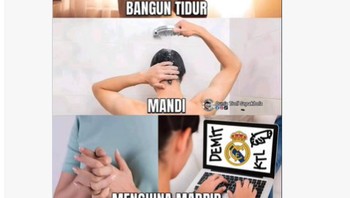 Aktivitas fans Barca pagi ini... Foto: X.com