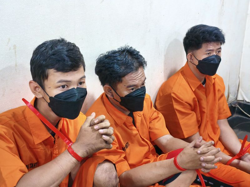 Penampakan tiga maling motor yang tembak warga di Jakbar (Kurniawan/detikcom)