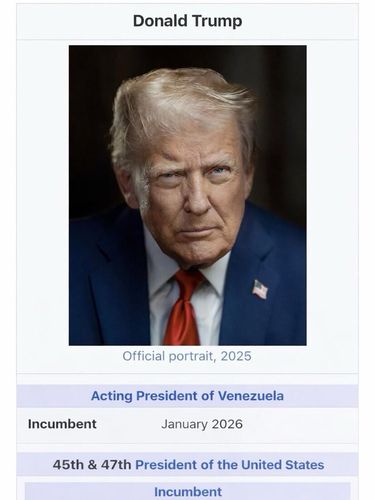 Postingan Trump via Truth Social menampilkan foto dirinya dengan tulisan 