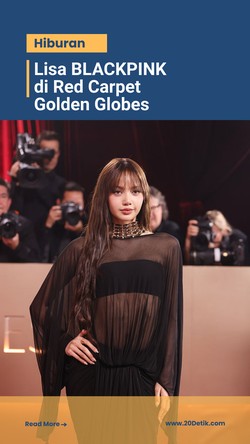 Video: Gaya Stunning Lisa BLACKPINK di Karpet Merah Golden Globes 2026