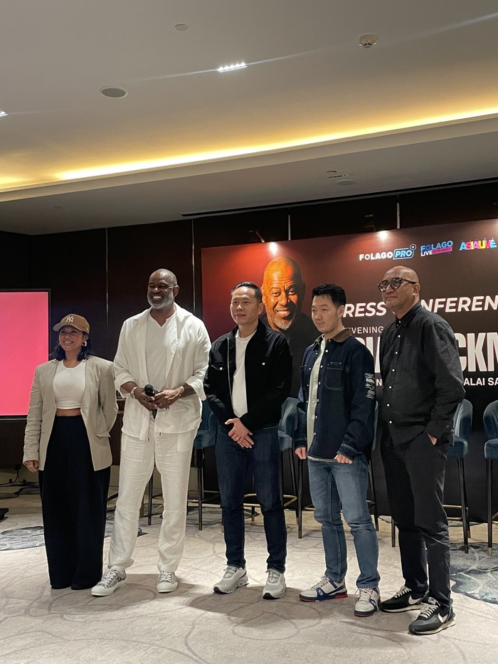 Jumpa pers Brian Mcknight di Jakarta.