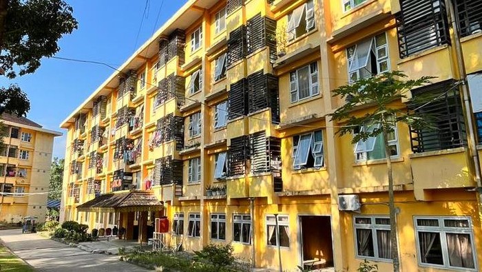 Gedung Rusunawa I di Tebing Tinggi, Sumatera Utara yang harga sewanya Rp 2.000 per hari atau Rp 60.000 per bulan.