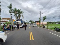 Detik-detik Bus Sumber Alam Tabrak Pemuda Kulon Progo hingga Tewas