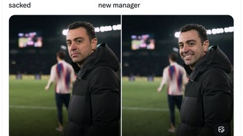 Meme yang menertawakan keputusan Madrid merekrut Arbeola yang belum berpengalaman. Foto: X.com