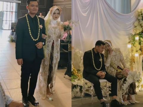 Pasangan yang menikah di KUA, Dewi Marunta dan Rifqi Yanuar menikah di di KUA Ngaliyan, Semarang, Jawa Tengah.